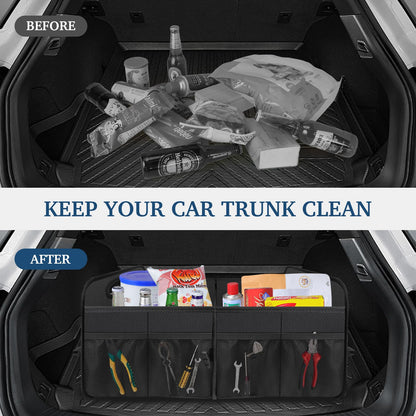 Femuar Car Trunk Organizer – Waterproof, Black